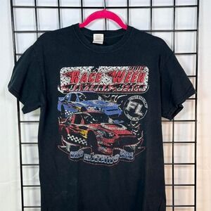 2013 Daytona Race Week Nascar T-shirt Mens M Black Thrashed‎ Racing Grunge Punk